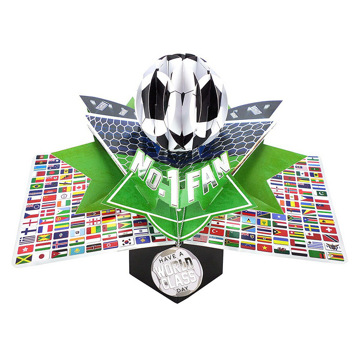 【楽天スーパーSALE対象商品】セカンドネイチャー SECOND NATURE サッカー ポップアップカード グリーティングカード フットボール POP231 ...