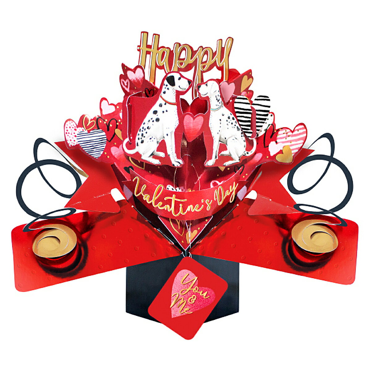 【楽天スーパーSALE対象商品】セカンドネイチャー SECOND NATURE バレンタイン ポップアップカード グリーティングカード ドッグス VPOP054...