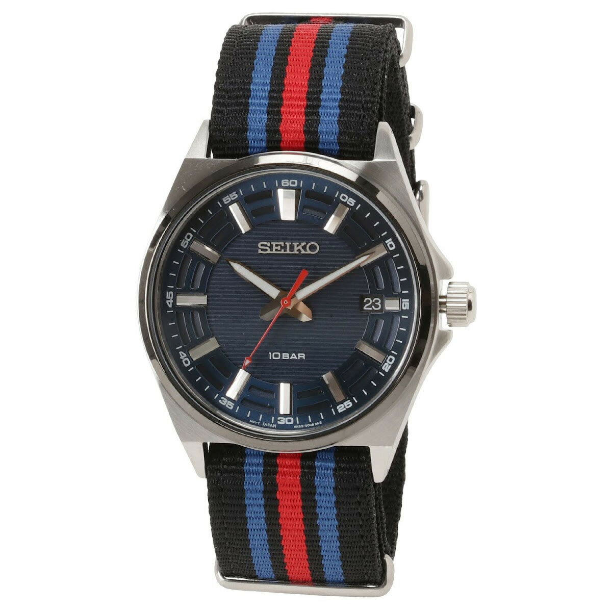 セイコー SEIKO 腕時計 SUR509P1 wwse00209m アナログ 時計 メンズ ウォッチ ブラック+ブルー+レッド クオーツ 海外モデル 逆輸入