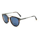ゼニア ZEGNA サングラス アジアンフィット UVカット アイウェア ティアドロップ EZ0077-F/S 52V 54 メンズ ハバナ+ガンメタル+ブルー