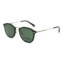 ゼニア ZEGNA サングラス ノーズパッド UVカット アイウェア フォックス EZ0097-D/S 12N 62 メンズ ブラック+ルテニウム+グリーン