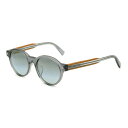 ゼニア ZEGNA サングラス アジアンフィット UVカット アイウェア ボストン EZ0100-F/S 20C 52 メンズ クリアグレー+キャメル+グレーグ...