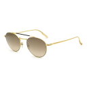 ゼニア ZEGNA サングラス ノーズパッド UVカット アイウェア ウェリントン EZ0140/S 30G 52 メンズ ゴールド+ブラウングラデーション
