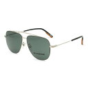 ゼニア ZEGNA サングラス ノーズパッド UVカット アイウェア ティアドロップ EZ0144-D/S 16A 61 メンズ シルバー+グレー