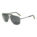 ゼニア ZEGNA サングラス ノーズパッド UVカット アイウェア ウェリントン EZ0160-D/S 08A 62 メンズ ガンメタル+グレー