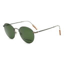 ゼニア ZEGNA サングラス アイウェア ノーズパッド UVカット EZ0186/S 14N 53 ラウンド型 メンズ レディース ユニセックス ガンメタル+...