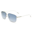 ゼニア ZEGNA サングラス ノーズパッド UVカット アイウェア バタフライ EZ0188-D/S 16W 60 メンズ シルバー+ブルーグラデーション