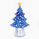 フラッシングライト ブルーツリー クリスマス クリスマスツリー 卓上 飾り オーナメント 置物 おしゃれ オシャレ LED 玄関 イルミネーションライト 室内用...