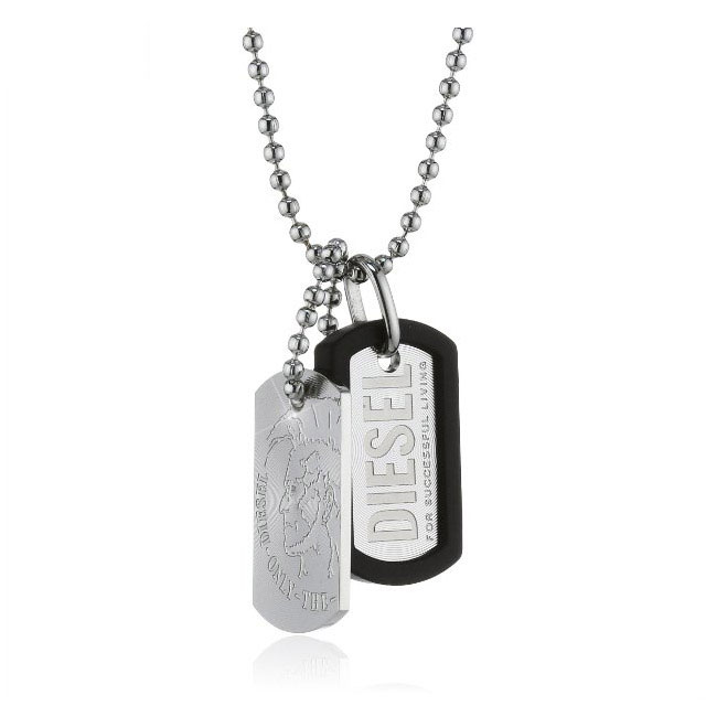 ディーゼル DIESEL ネックレス/シルバー/ネックレス/メンズ/ブレイブマン/男性用/ペンダント/チョーカ..