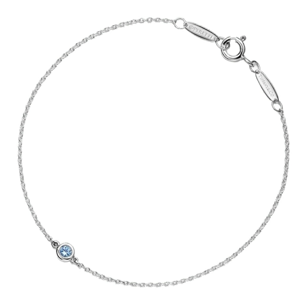 【楽天市場】【TIFFANY&CO】ティファニー レディス アクセサリー カラー バイ ザ ヤード ブレスレット アクアマリン：Salada