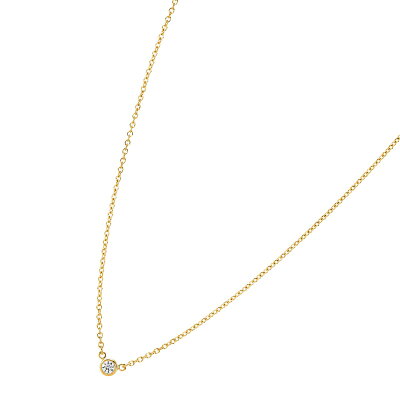 ティファニー TIFFANY&Co. ネックレス 一粒ダイヤ ゴールド 新品 ダイヤ 一粒 ミニ バイザヤード ペンダント 1粒ダイヤモンド シンプル レディース ブランド アクセサリー ダイヤモンド 母の日プレゼント ギフト 母の日 ホワイトデー クリスマス 0.08 18K 16in