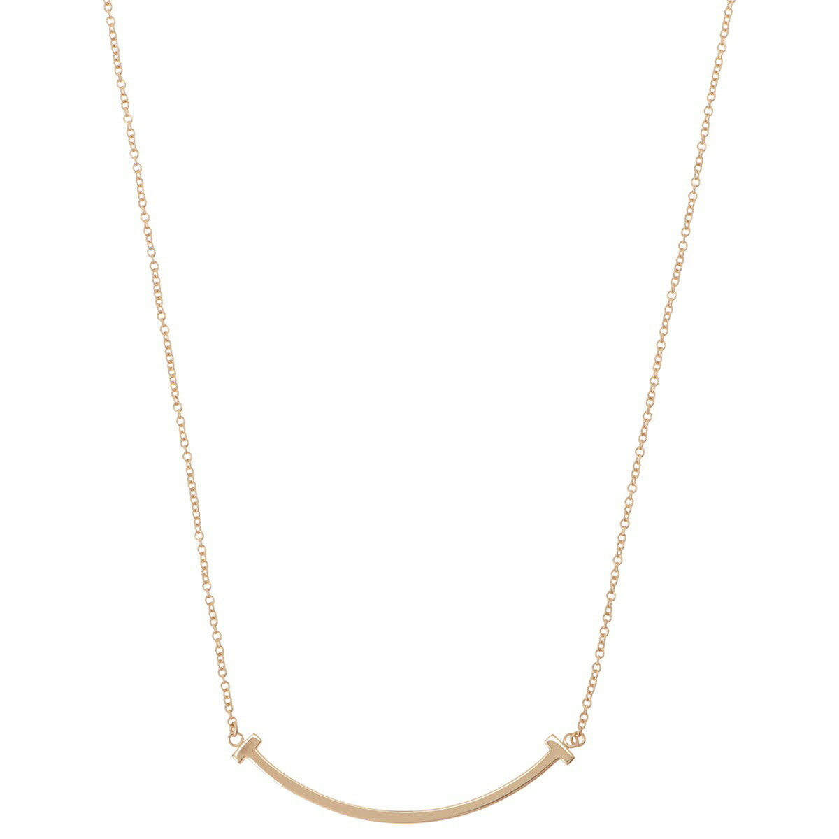 ティファニー TIFFANY&CO ネックレス ペンダント アクセサリー 35189432 tf-antf00492l antf00877l Tiffany T ティファニーT スマイル スモール 18KRG ローズゴールド