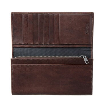 ディーゼル DIESEL 財布 X04984 PR013 T2189 フラップ長財布 ブラウン系+ブラック