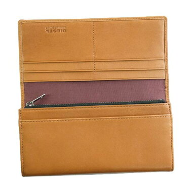 ディーゼル DIESEL X05241 PS907 T2335 24 A DAY フラップ長財布 CARAMEL CAFE キャメルブラウン+レッドブラウン系