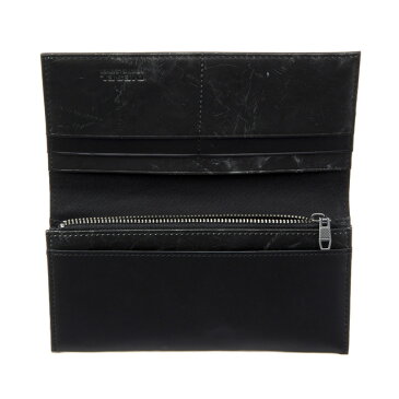 ディーゼル DIESEL 長財布 X05259 PR860 H4832 フラップ長財布 BLACK/DARK SILVER ブラック+ダークシルバー