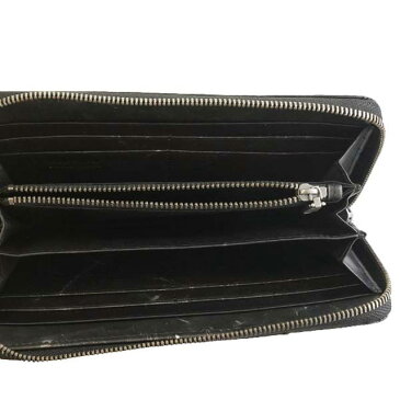 ディーゼル DIESEL X05263 PR860 H4832 24 ZIP ラウンドファスナー長財布 BLACK/DARK SILVER ブラック+ダークシルバー