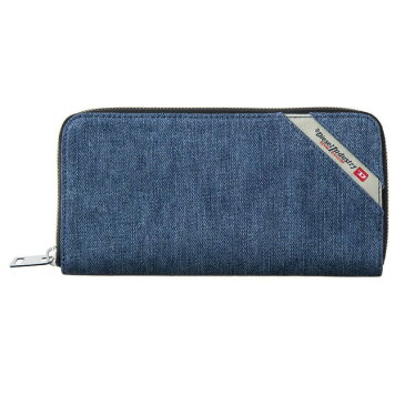 ディーゼル DIESEL 財布 X05271 PS778 H3820 ラウンドファスナー長財布 BLUE DENIM デニムブルー+ブラック