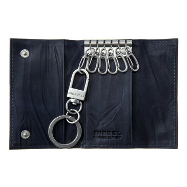 ディーゼル DIESEL X05584 PR556 T6062 KEYCASE O キーリング付 キーケース PEACOAT BLUE ネイビーブルー系