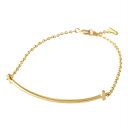 ティファニー TIFFANY&CO 36667257 Tiffany T スマイル ブレスレット ミディアム イエローゴールド K18YG レディース 女性 ギ...