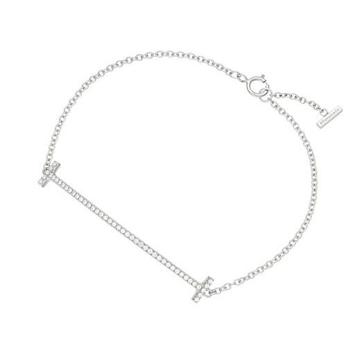 ティファニー TIFFANY&CO 36667192 Tiffany T スマイル ブレスレット ミディアム ホワイトゴールド K18WG レディース 女性 ギフト プレゼント バースデー ホワイトデー 新品