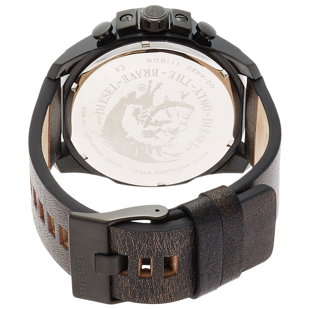 ディーゼル DIESEL 腕時計 DZ4422 MEGACHIEF メガチーフ メンズ ウォッチ 革ベルト ベージュ＋ブラック
