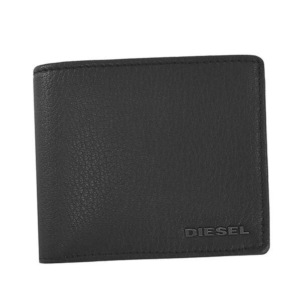 ディーゼル 財布（メンズ） ディーゼル DIESEL 財布 X06627 P0396 T8013 HIRESH S THEBEIS 小銭入れ付き 二つ折り財布 BLACK ブラック