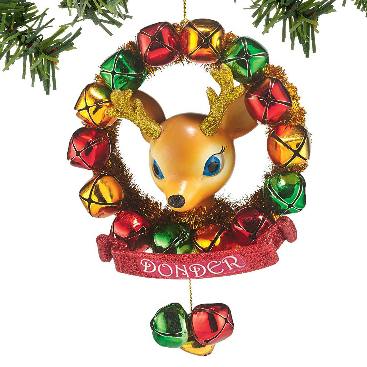 デパートメント56 Department56 トナカイ物語 Reindeer Tales ドンダー リースオーナメント クリスマス 4046979 Xmas 置物