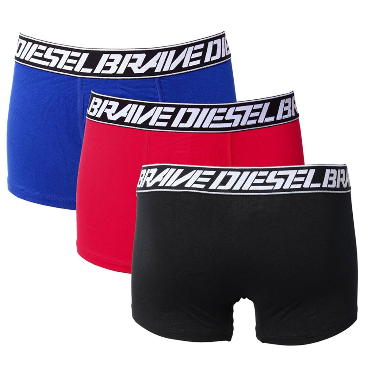 ディーゼル DIESEL ボクサーパンツ 3点セット 00ST3V 0IAZF E5175 BOXER BRIEFS 3PCS PACK パンツ メンズ 下着 S M L XL ブラック＋レッド＋ブルー