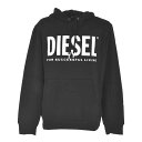 ディーゼル ディーゼル DIESEL メンズ パーカー A02813 9XX 0BAWT アウター フード付き ロゴ プルオーバー 長袖 BLACK ブラック S M L XL