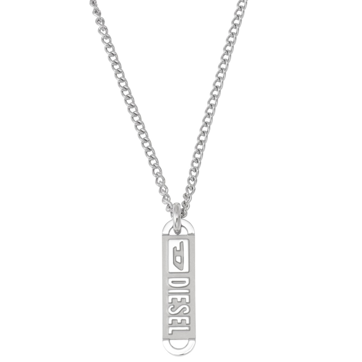 ディーゼル DIESEL ロゴID プレート ネックレス DX1228040 ande00177m ブレイブマン モヒカン ペンダント メンズ アクセサリー