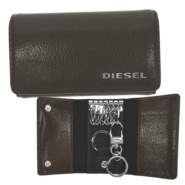 ディーゼル DIESEL キーケース X06640 H4940 P3043 KEYCASE II キーリング キーホルダー付き 6連キーケース BROWN ブラウン