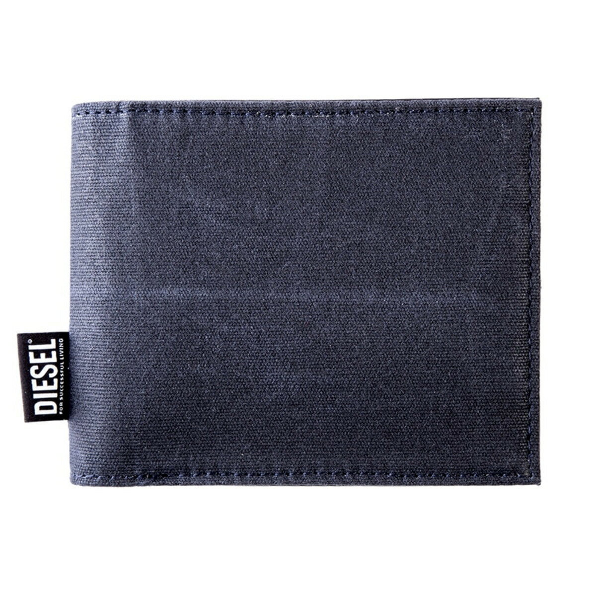 ディーゼル 二つ折り財布（メンズ） ディーゼル DIESEL 二つ折り財布 X08290 PR422 T6098 DENIM HIRESH S 小銭入れ付き 二つ折り 財布 メンズ デニム ブラック