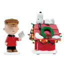 デパートメント56 Department56 スヌーピー&チャーリーブラウン ライトアップ セット クリスマス 置物 フィギュア 人形 6000350 ピーナッ...