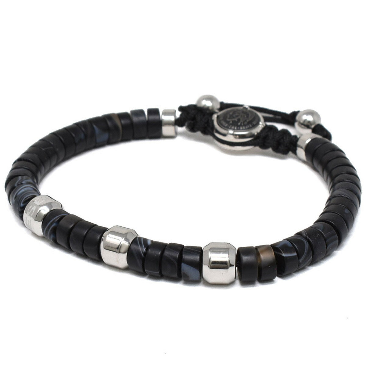 ǥ DIESEL ֥쥹å DX1121040 BLACK LINE AGATE ֥å 饤  ŷ  ֥쥹  ꡼ ֥å