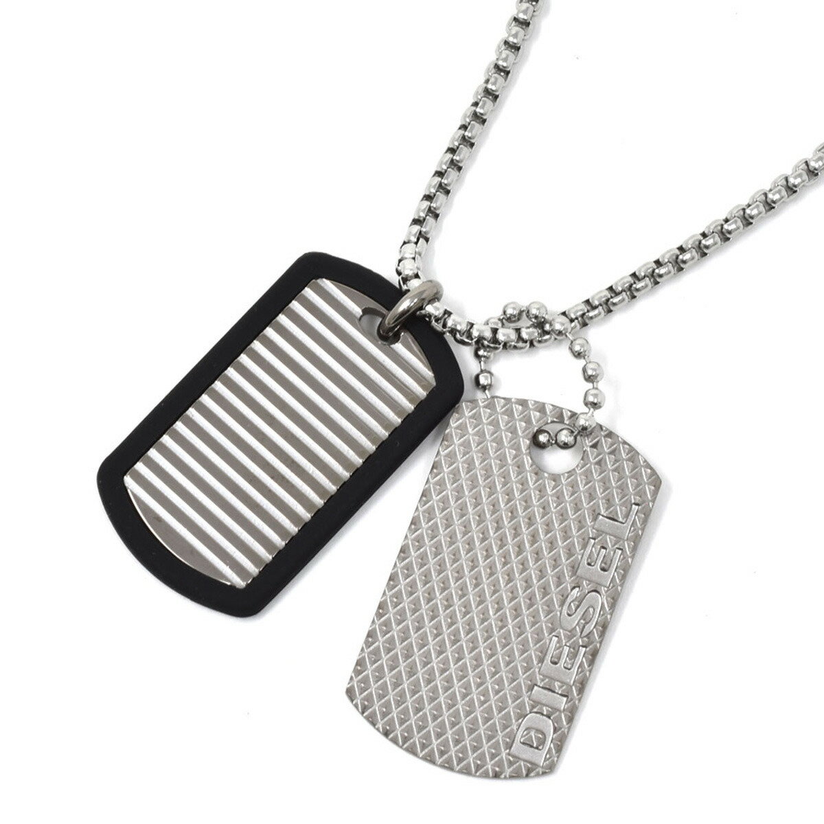 ディーゼル DIESEL ネックレス DX1314040 DOUBLE DOG TAG ダブルドッグタグ ダブルプレート ペンダント..