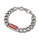 ディーゼル DIESEL ブレスレット アクセサリー チェーンブレスレット DX1371040 ロゴ メンズ シルバー