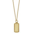 fB[[ DIESEL lbNX y_g ANZT[ DX1456710 ande00200m hbO^O v[g GOLD TONE STAINLESS STEEL DOG TAG NECKLACE Y S[h