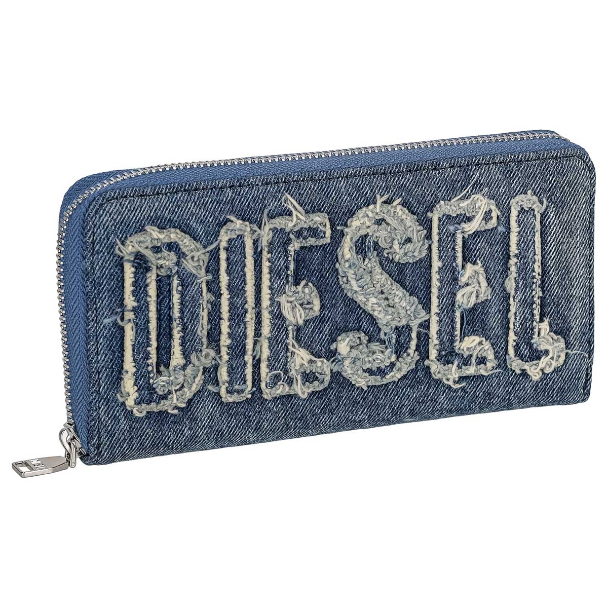 ディーゼル 長財布（メンズ） ディーゼル DIESEL 財布 長財布 ラウンドファスナー長財布 小銭入れ付き X09534 P5499 H1410 メンズ ブルー系