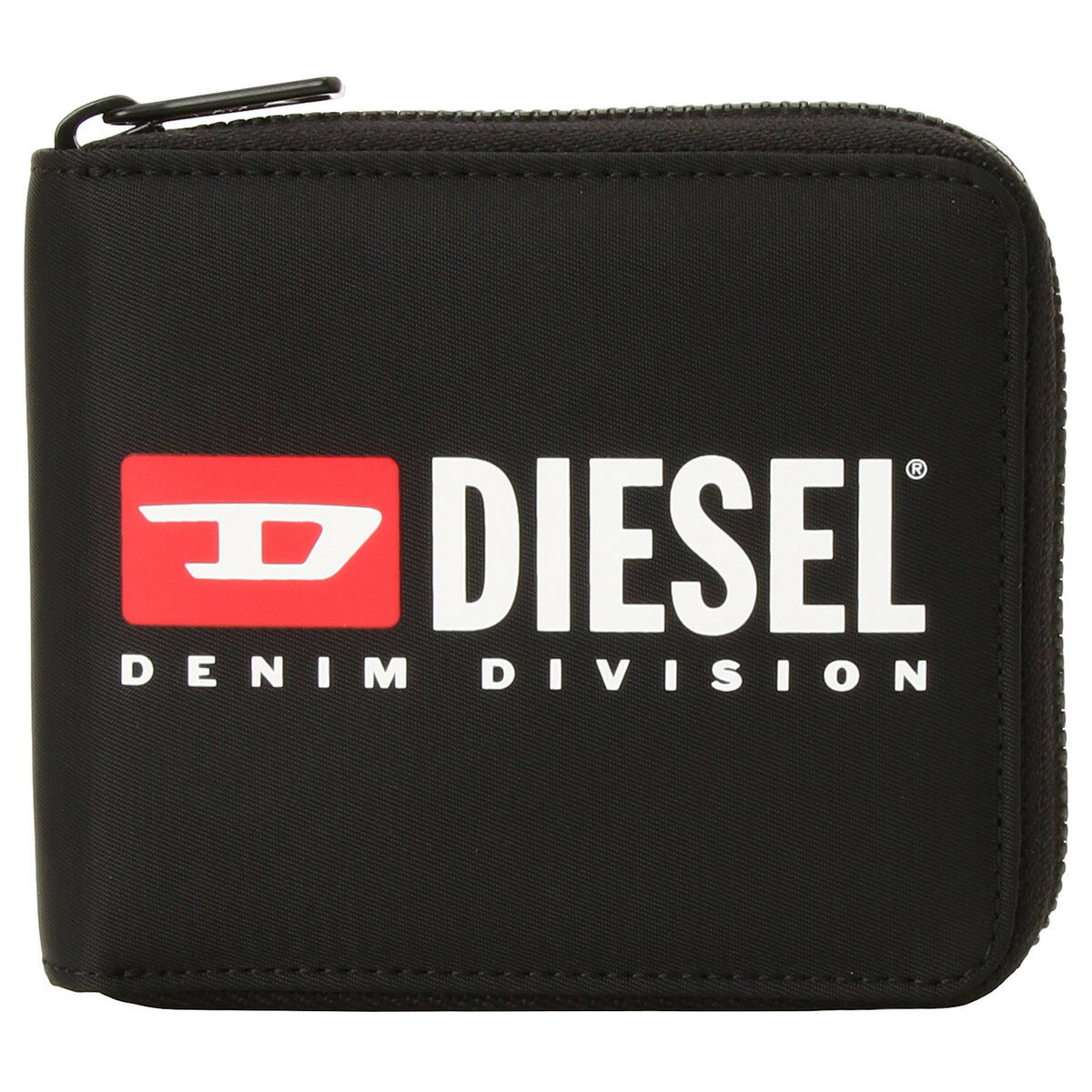 ディーゼル DIESEL 財布 二つ折り財布 折りたたみ財布 X09541 P5480 T8013 bwde00512m BILFOLD COIN ZIP XS 小銭入れ有り BLACK ブラック