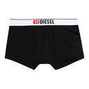 ディーゼル DIESEL ボクサーパンツ 前閉じ 無地 ロゴ コットン 男性用 下着 単品 1枚 00CIYK0HEAU 900 メンズ ブラック