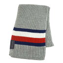 トミーヒルフィガー マフラー メンズ トミーヒルフィガー TOMMY HILFIGER マフラー H8C83248 GLOBAL STRIPE RIB SCARF グローバル ストライプ リブ スカーフ 070 CHARCOAL HEATHER 灰 グレー