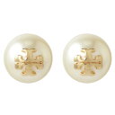 トリーバーチ TORY BURCH ピアス アクセサリー 11165514-110 ダブルT ロゴ Kira Pearl Stud Earring キラ パール スタッド IVORY/TORY GOLD アイボリー+ゴールド