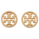 トリーバーチ TORY BURCH ピアス アクセサリー 11165518-652 ダブルT ロゴ MILLER STUD EARRING ミラー スタッド Rose Gold ローズゴールド