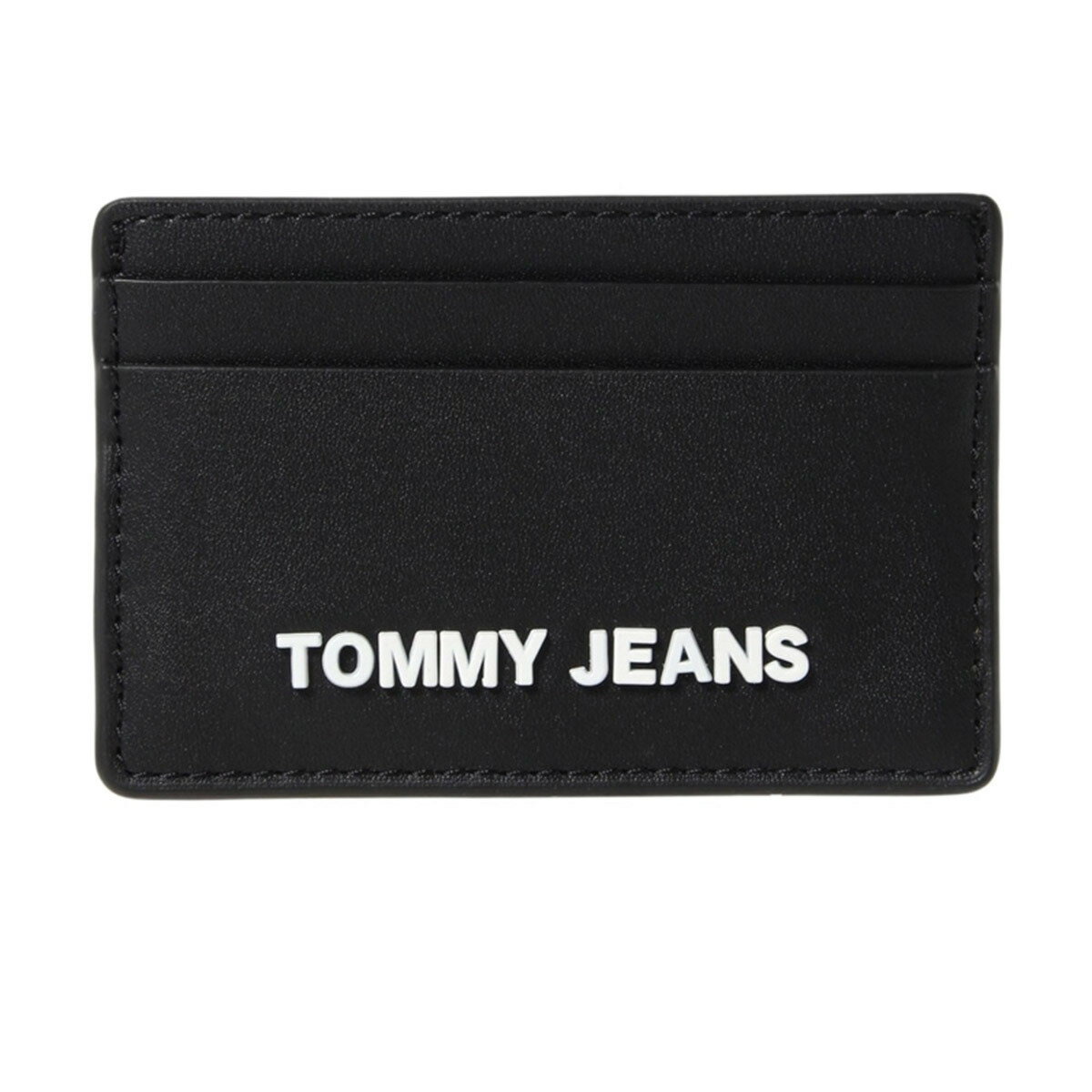 トミー・ヒルフィガー 定期入れ（メンズ） トミーヒルフィガー ジーンズ TOMMY HILFIGER JEANS 名刺入れ パスケース 薄型 AW0AW10683 BDS メンズ レディース ユニセックス ブラック 黒