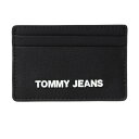 トミーヒルフィガー トミーヒルフィガー ジーンズ TOMMY HILFIGER JEANS 名刺入れ パスケース 薄型 AW0AW10683 BDS メンズ レディース ユニセックス ブラック 黒