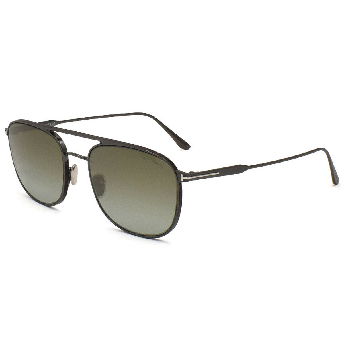 トムフォード TOM FORD Jake サングラス UVカット EYEWEAR FT0827-12Q-56 パイロット メンズ ガンメタル+ブラウングレーグラデーション