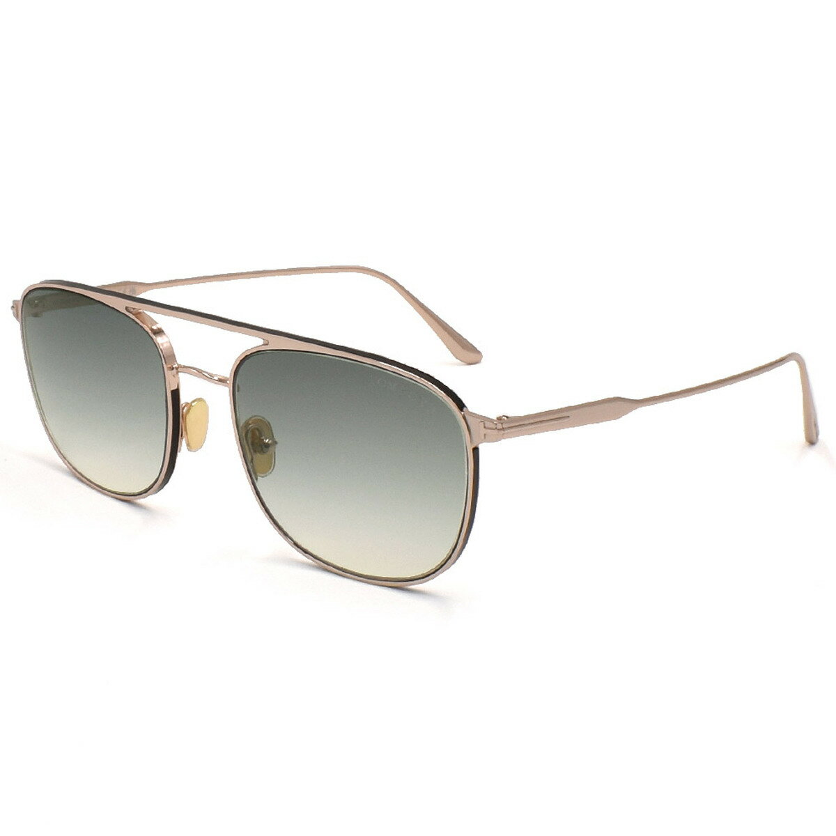 トムフォード TOM FORD Jake サングラス UVカット EYEWEAR FT0827-28B-56 パイロット メンズ ピンクゴールド+グレーグラデーション