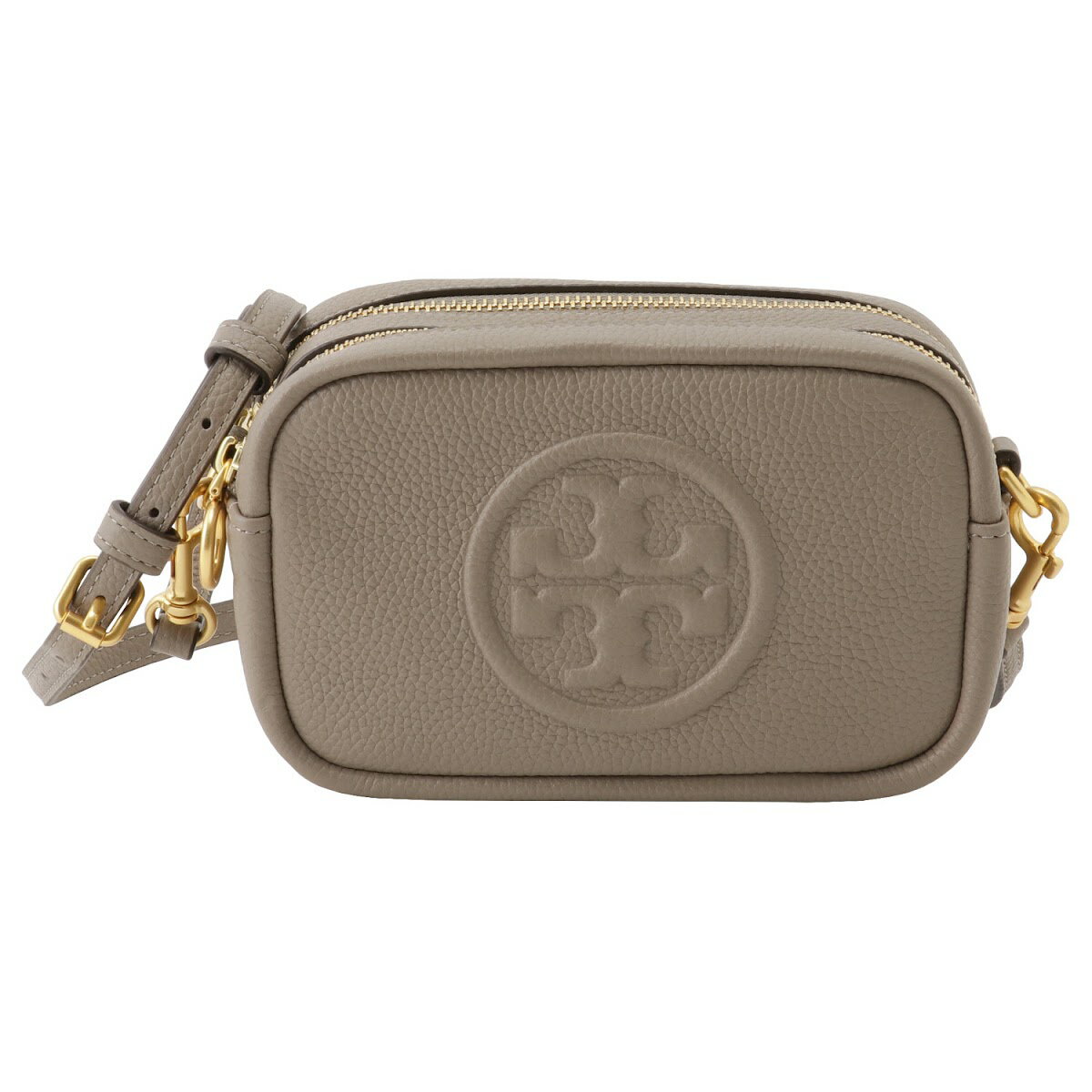 ロンシャン ポシェット レディース トリーバーチ TORY BURCH バッグ 斜め掛けバッグ ショルダーバッグ ポシェット 55691 082 bbtb00175l ダブルT ロゴ PERRY BOMBE MINI BAG ペリー ボンベ ミニバッグ GRAY HERON グレージュ系