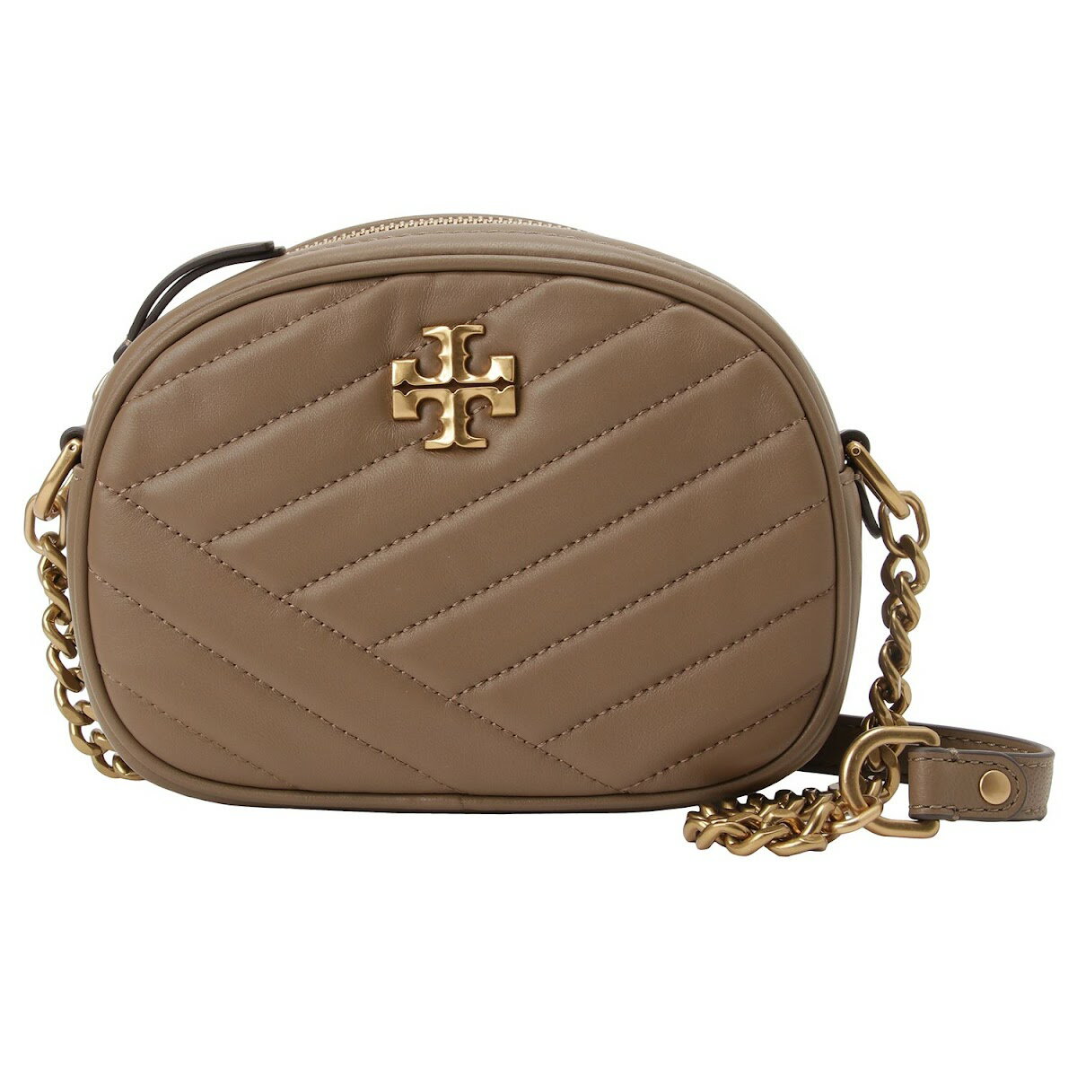 トリーバーチ　ポシェット トリーバーチ TORY BURCH バッグ 斜め掛けバッグ ショルダーバッグ ポシェット 90450 250 bbtb00212l Kira Chevron Small Camera Bag キラ シェブロン スモール カメラバッグ SANDPIPER ベージュブラウン系