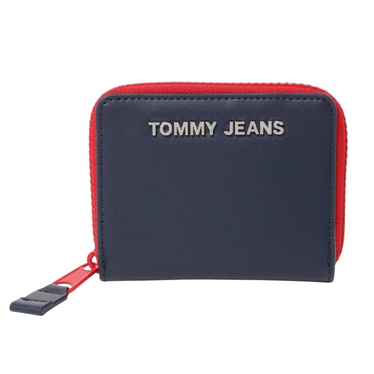 トミー ヒルフィガー 二つ折り財布 メンズ トミーヒルフィガー ジーンズ TOMMY HILFIGER JEANS 二つ折り財布 AW0AW10916 C87 メンズ ネイビー